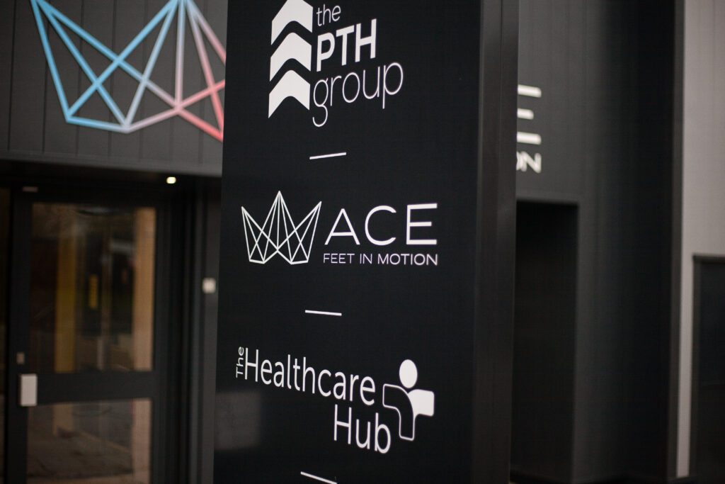 ACE Feet in Motion Leading Sports Podiatry Clinic Renovation, with other PTH brands